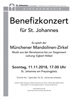 Konzert Münchener Mandolinenzirkel