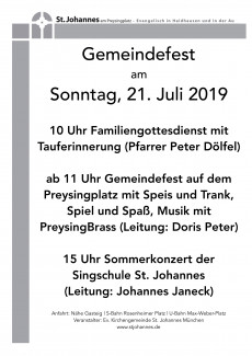 Gemeindefest St. Johannes München