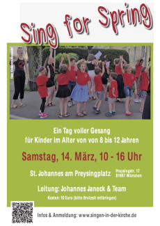 Kindersingtag Sing for Spring