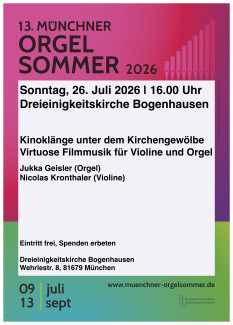 Virtuose Filmmusik für Orgel und Violine