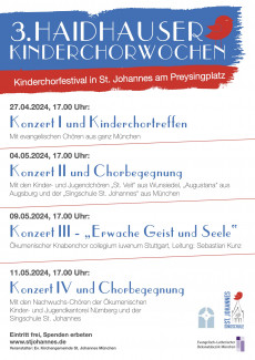 Haidhauser Kinderchorwochen 2024 - Kinderchorfestival München