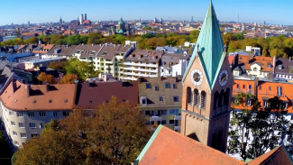 St. Johannes München-Haidhausen Luftbild 2