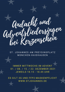 Adventsandacht und Adventsliedersingen 2021