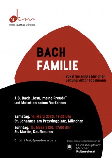 Passionskonzert Vokal Ensemble München in St. Johannes - Bach-Familie