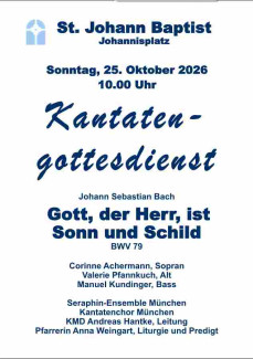 Kantatengottesdienst Oktober 2026