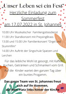 Plakat Sommerfest 2022